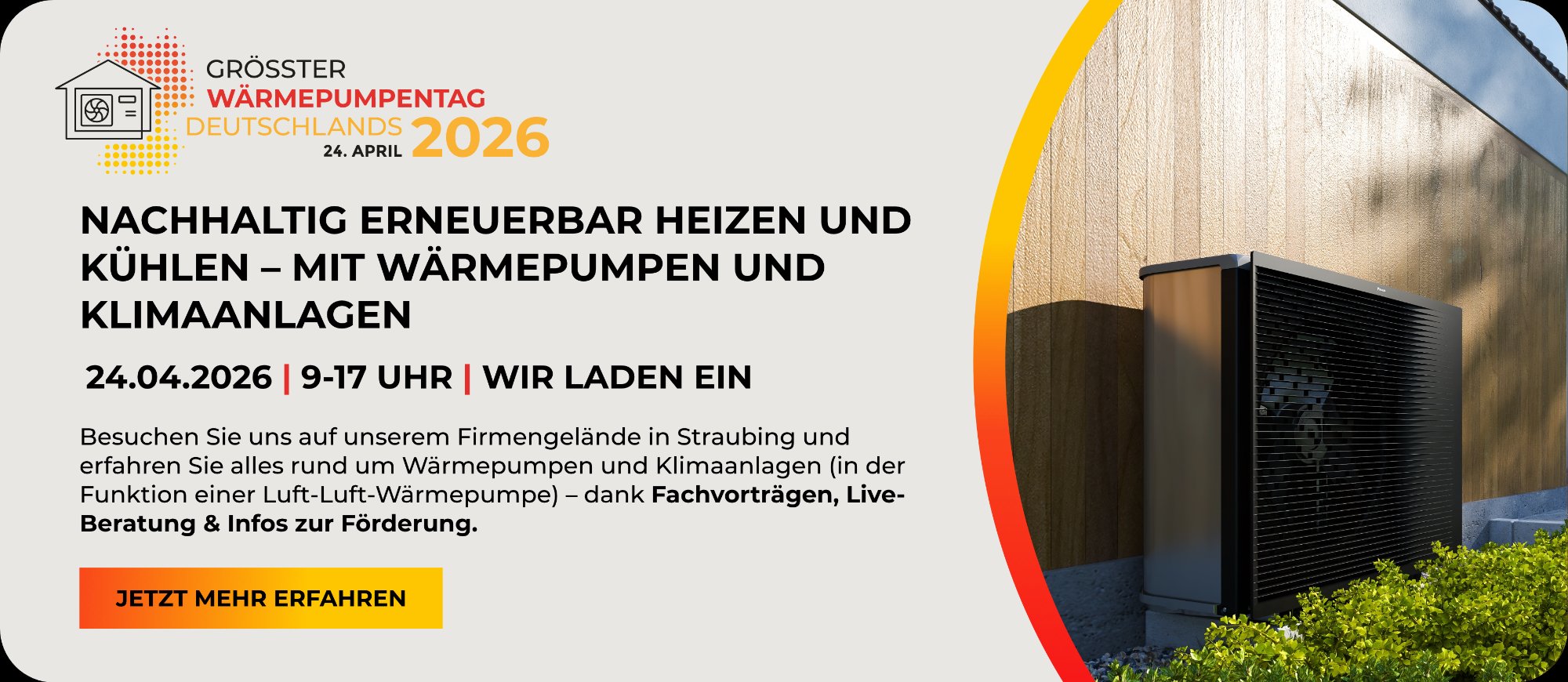 Größter Wärmepumpentag Deutschlands 2026 – Jetzt mehr erfahren